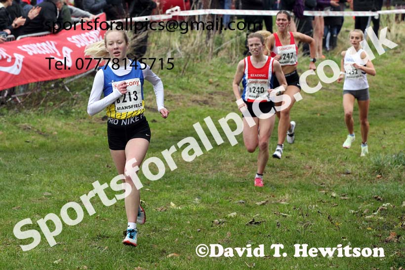 Junior womens 2021 National Cross Country Relays, Berry Hill Park, Mansfield. Photo: David T. Hewitson/Sports for All Pics